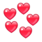 Revolving Hearts emoji on Emojidex